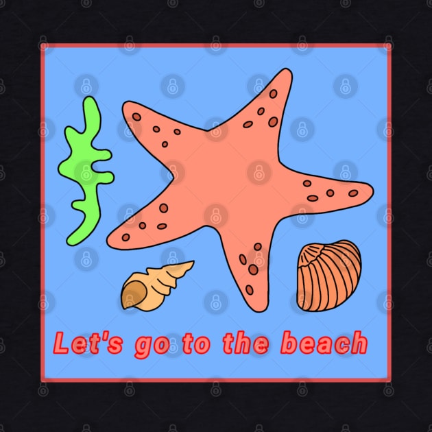 Let's go to the beach by Konan Romanoff Art